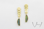 Opalohrringe, Opalschmuck, Handarbeit, Goldschmiede Verena Heider, Goldschmiede Bergisch Gladbach